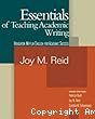 Essentials of teaching academic writing