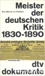 Meister der deutschen kritik 1830-1890