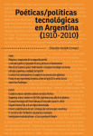 Poéticas/políticas tecnológicas en Argentina (1910-2010)